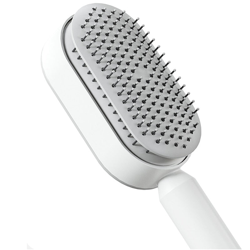 Self Cleaning Anti-Static Hair Brush - Harpmart.shop