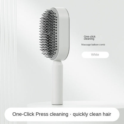 Self Cleaning Anti-Static Hair Brush - Harpmart.shop