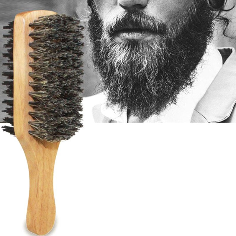 Men Boar Bristle Beard Brush - Harpmart.shop