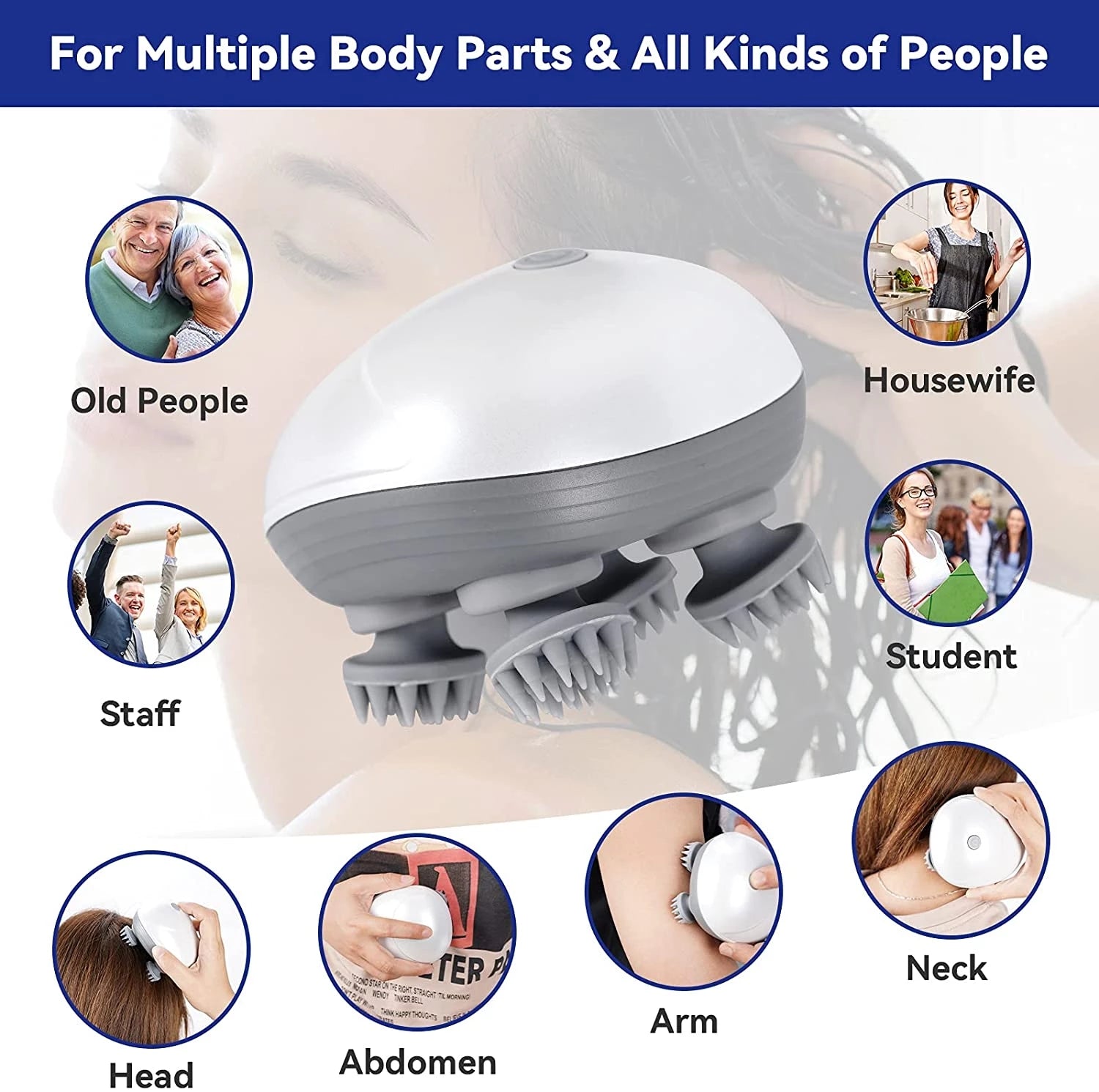 Head and Scalp Massage Device - Harpmart.shop